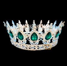 KRUNA MISS - Metal - Srebro Zelena